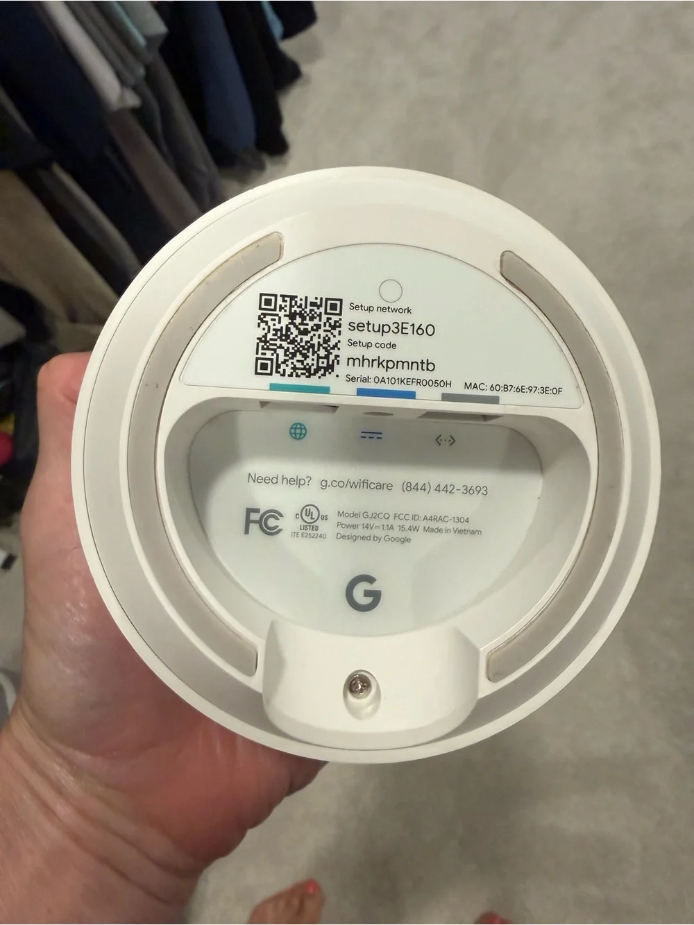 google White Mesh Wi‑Fi Router Nodes (Set of 3)
